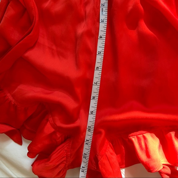 DO + BE Collection Red Ruffle Romper NWT - Picture 4 of 4